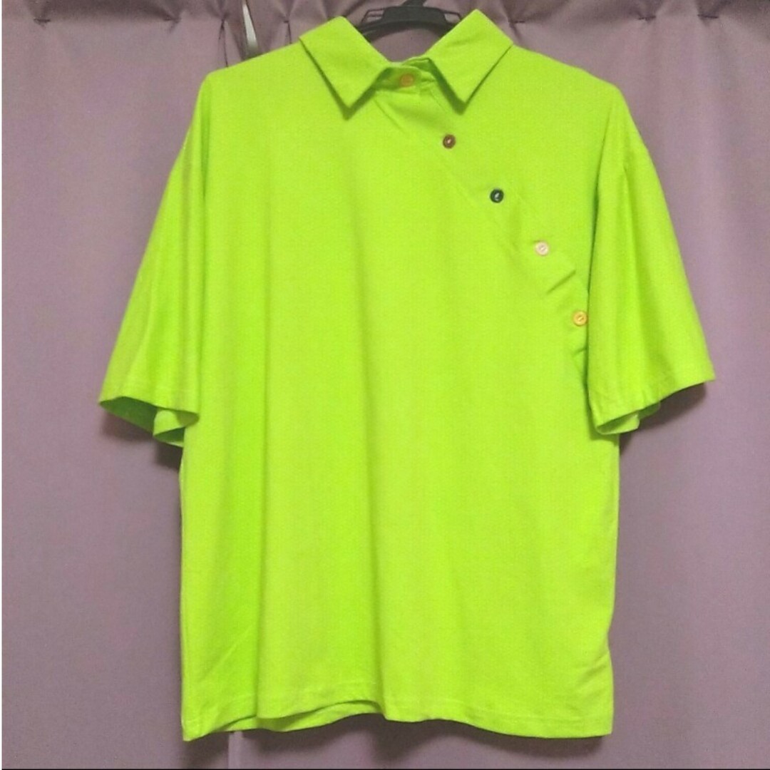 ポロシャツ風 ボタン 半袖トップス レディースのトップス(カットソー(半袖/袖なし))の商品写真