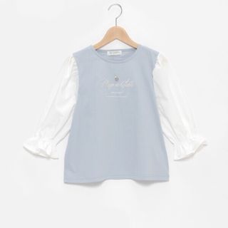 ポンポネット(pom ponette)のポンポネット新品新作タグ付き袖切り替えネックレスTシャツ150(Tシャツ/カットソー)