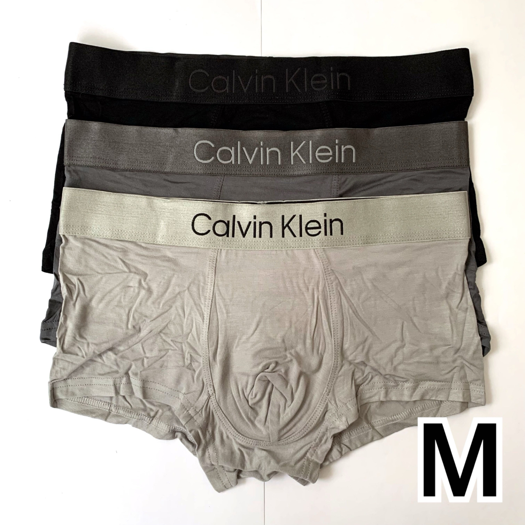 Calvin Klein(カルバンクライン)のCalvin Klein ボクサーパンツ BLACK Mサイズ 3枚セット メンズのアンダーウェア(ボクサーパンツ)の商品写真