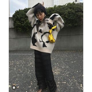 アメリヴィンテージ(Ameri VINTAGE)の【最終お値下げ】ameri アメリSECRET FACE KNIT TOP(ニット/セーター)