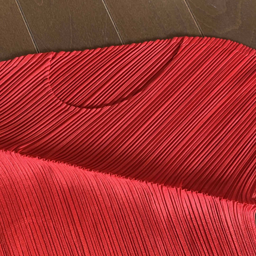 PLEATS PLEASE ISSEY MIYAKE(プリーツプリーズイッセイミヤケ)のプリーツプリーズISSEY MIYAKE PEANUTS RED レディースのワンピース(ひざ丈ワンピース)の商品写真