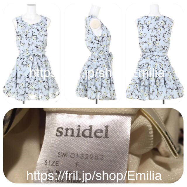 SNIDEL(スナイデル)のスナイデル♪SWEETコラボ花柄ワンピ① レディースのワンピース(ミニワンピース)の商品写真