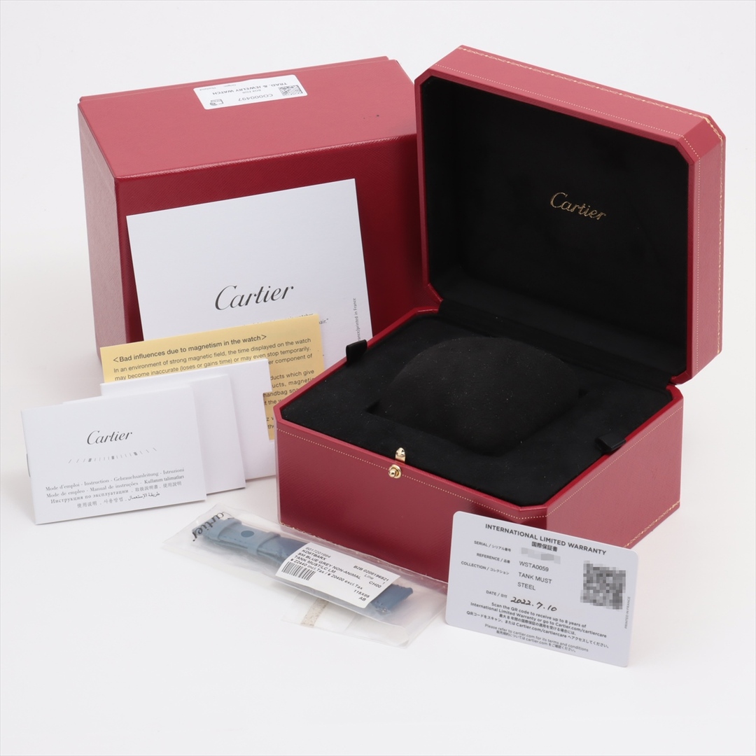 Cartier(カルティエ)のカルティエ タンクマスト SS×革   レディース 腕時計 レディースのファッション小物(腕時計)の商品写真