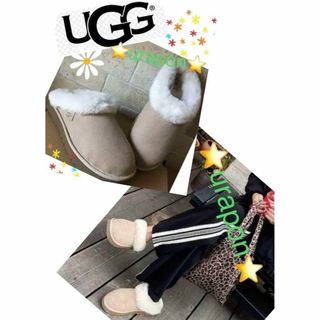 アグ(UGG)の超入手困難✨①新品✨26⇒25靴下～✨UGG✨Cluggette✨クラゲット(サンダル)