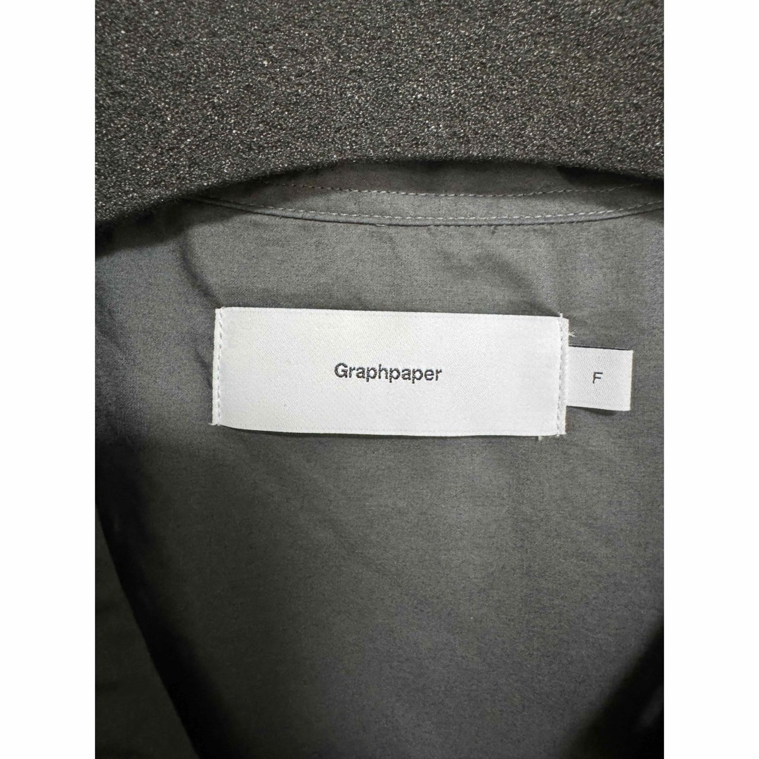 graphpaper ノーカラーシャツ　スミクロ メンズのトップス(シャツ)の商品写真