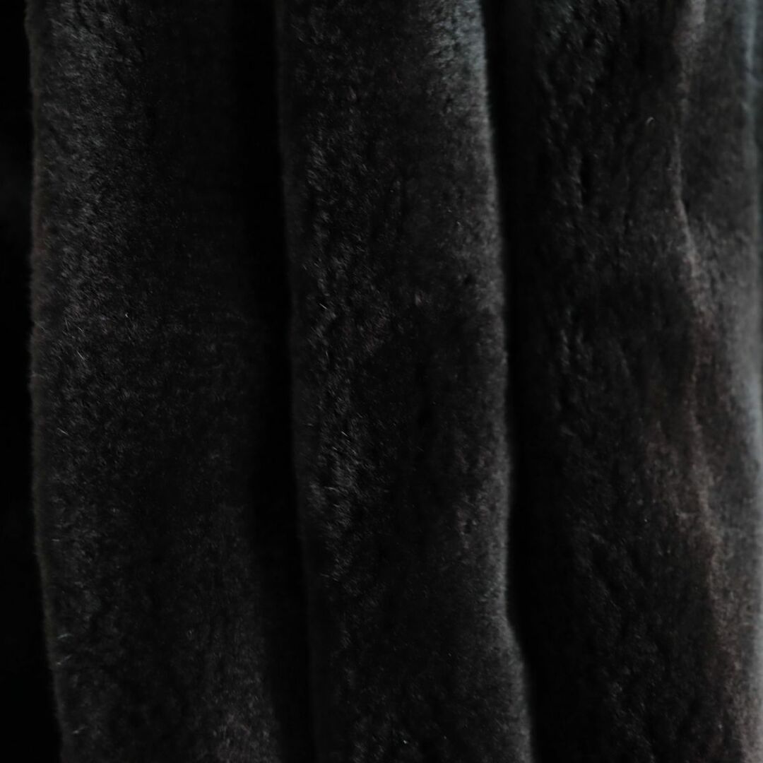 極美品▲Altima サガシェアードミンク SAGAMINK 裏地総柄 本毛皮ショートコート／ジャケット ダークブラウン(黒に近い)  １３号 レディースのジャケット/アウター(毛皮/ファーコート)の商品写真