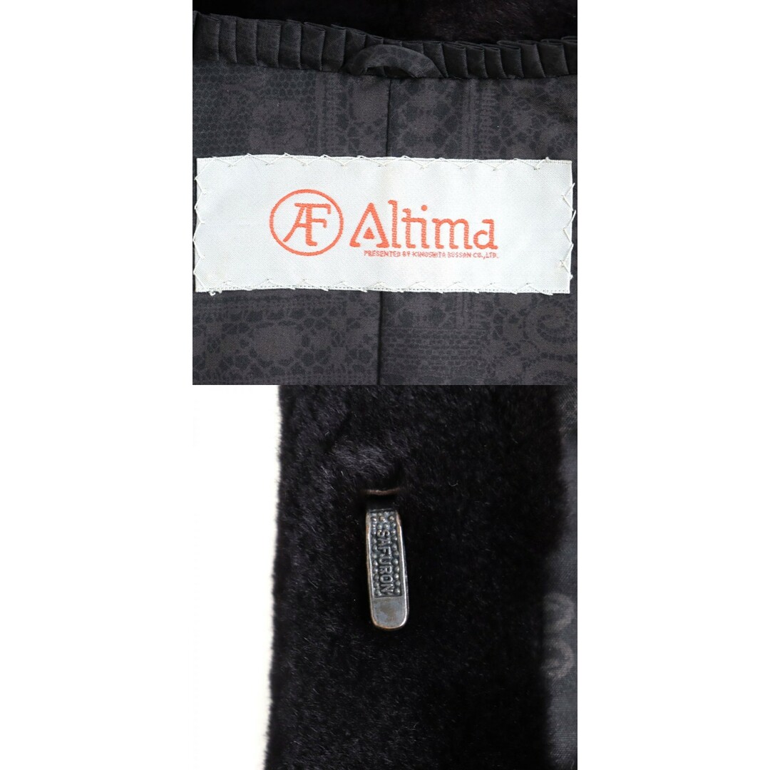 極美品▲Altima サガシェアードミンク SAGAMINK 裏地総柄 本毛皮ショートコート／ジャケット ダークブラウン(黒に近い)  １３号 レディースのジャケット/アウター(毛皮/ファーコート)の商品写真