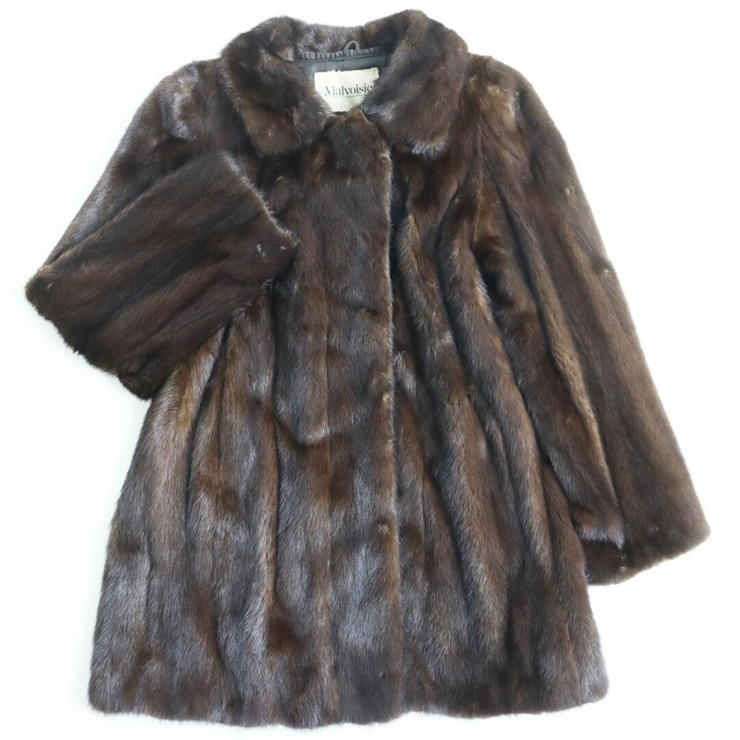 良品△MITSUKOSHI Malvoisie マルボワジー MINK ミンク 本毛皮ショート 良品△MITSUKOSHI Malvoisie マルボワジー MINK ミンク 本毛皮ショート