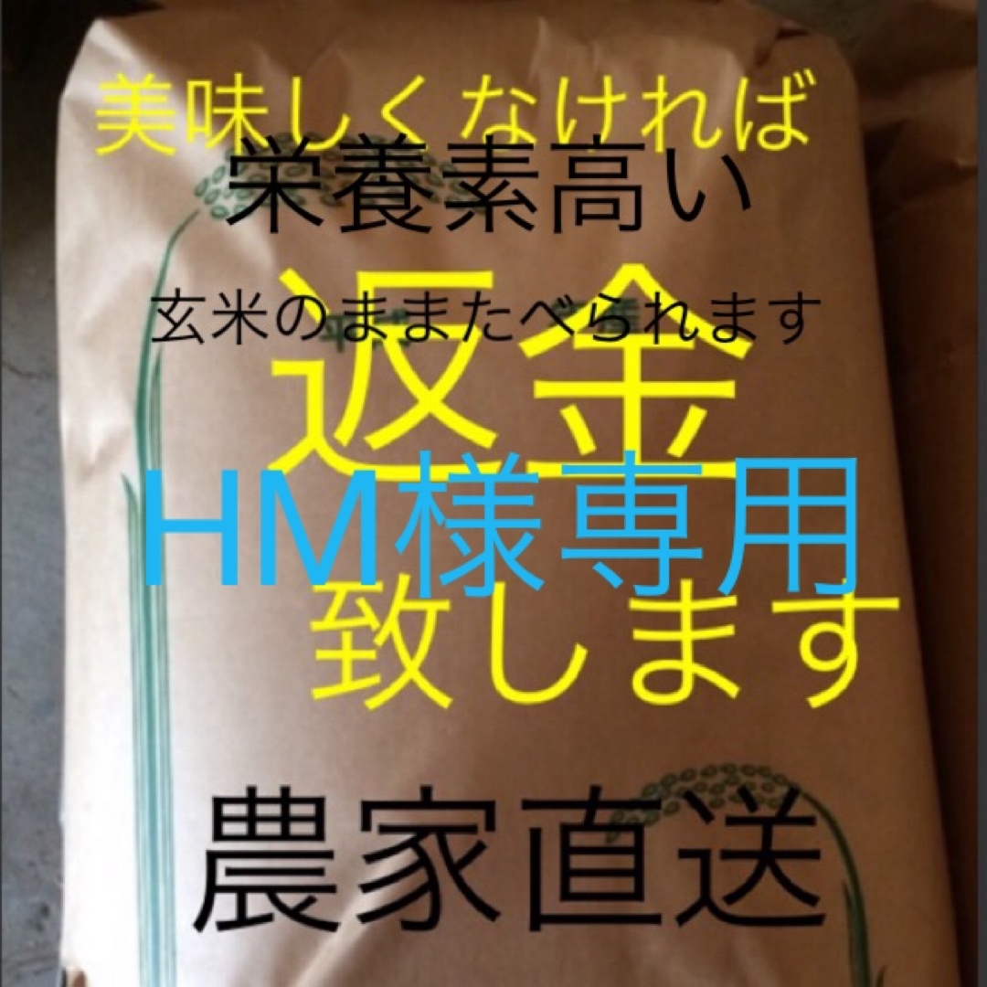 HM様専用　無農薬　純こしひかり10㎏ 精米 食品/飲料/酒の食品(米/穀物)の商品写真