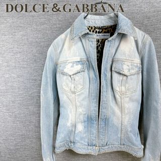 ドルチェアンドガッバーナ(DOLCE&GABBANA)のドルチェアンドガッバーナ デニムジャケット ダメージ・ペイント加工(Gジャン/デニムジャケット)