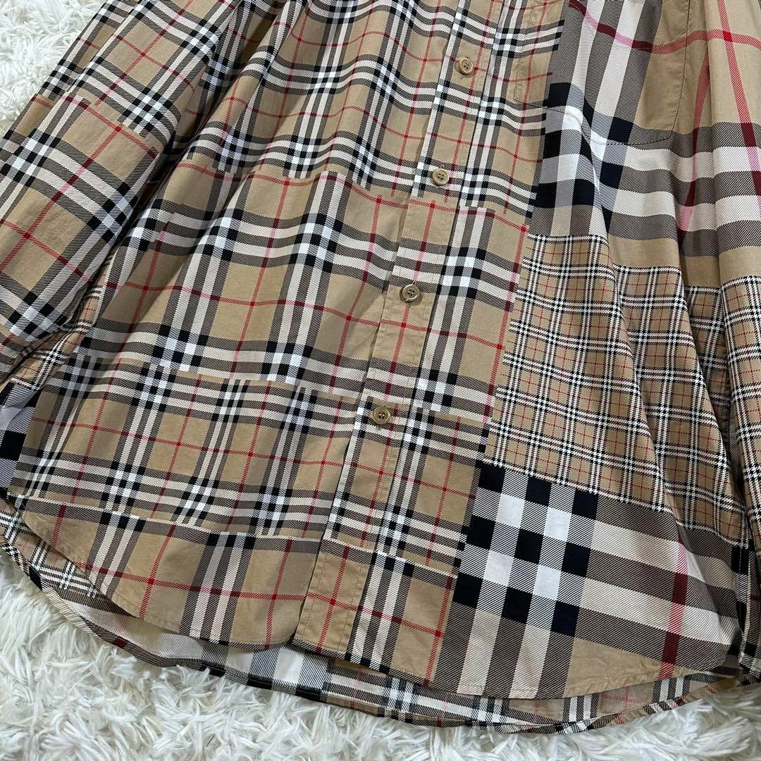 BURBERRY(バーバリー)の美品 入手困難★BURBERRY シャツ クレイジーチェック Lサイズ 現行タグ メンズのトップス(シャツ)の商品写真