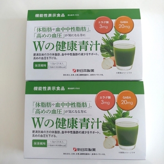 シンニホンセイヤク(Shinnihonseiyaku)の新日本製薬   Ｗの健康青汁   抹茶風味  31本入 ×２   エラグ酸(青汁/ケール加工食品)