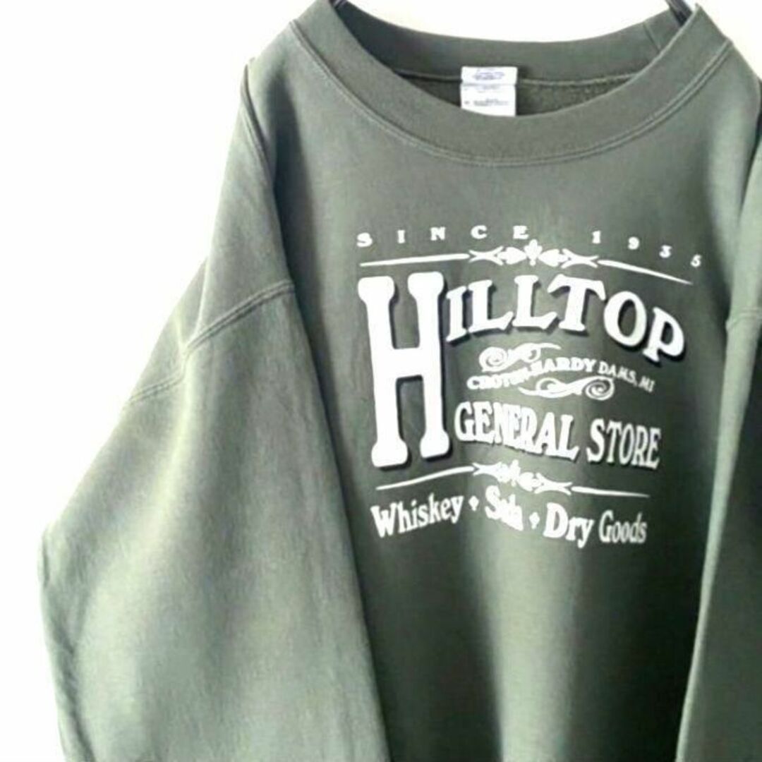 HILLTOP GENERAL STORE スウェット カーキ グリーン古着 その他のその他(その他)の商品写真