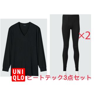 ユニクロ(UNIQLO)のタイムセール！ ヒートテック 上下セット(アンダーシャツ/防寒インナー)