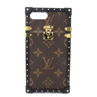 ルイヴィトン(LOUIS VUITTON)のルイヴィトン アイトランク モノグラム iPhone7+ スマホケース 茶色(その他)