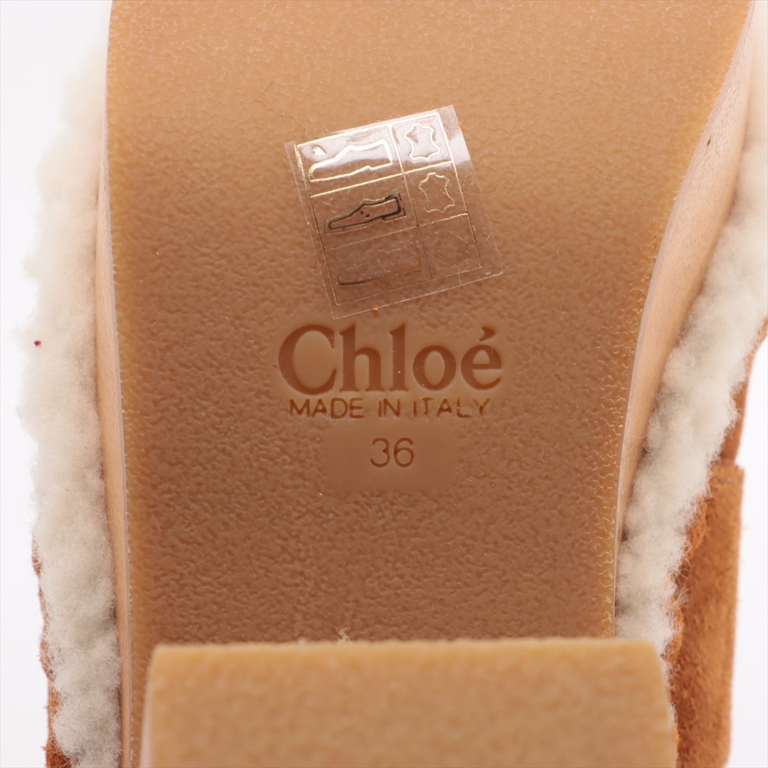 Chloe(クロエ)のクロエ  ムートン 36 ブラウン レディース その他靴 レディースの靴/シューズ(その他)の商品写真