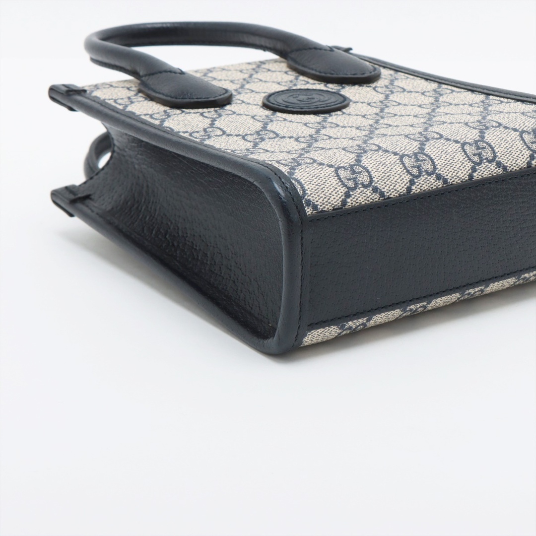 Gucci(グッチ)のグッチ  PVC×レザー  ネイビー レディース ハンドバッグ レディースのバッグ(ハンドバッグ)の商品写真
