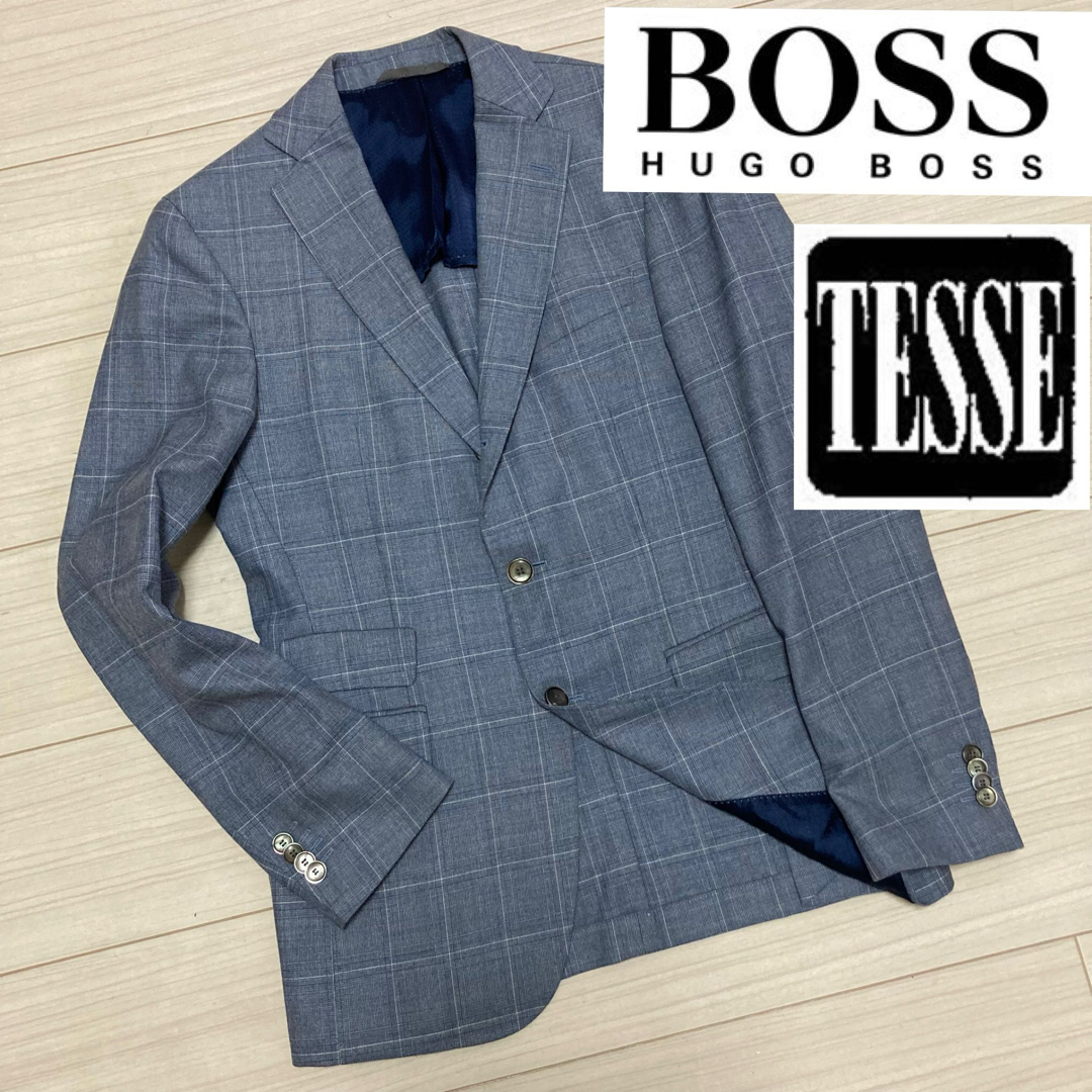 HUGO BOSS(ヒューゴボス)の良品■ヒューゴ ボス LANIFICIO TESSE■テーラード ジャケット メンズのジャケット/アウター(テーラードジャケット)の商品写真