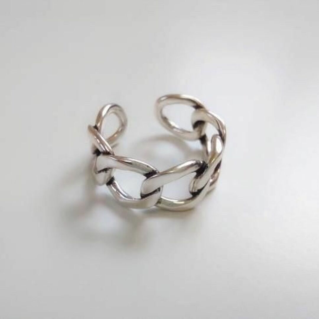 silver925 simple chain ring 1075 レディースのアクセサリー(リング(指輪))の商品写真