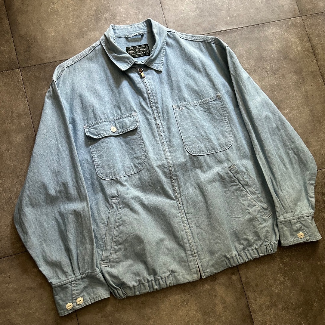 Ralph Lauren(ラルフローレン)のポロカントリー シャンブレーブルゾン/スウィングトップ M メンズのジャケット/アウター(ブルゾン)の商品写真