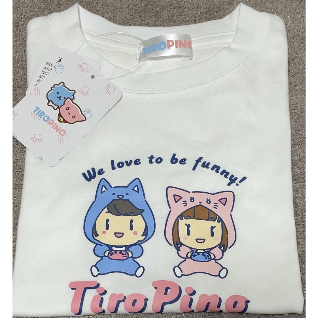 しまむら(シマムラ)の新品 しまむら ちろぴのコラボ ちろぴのTシャ ツ 130cm エンタメ/ホビーのおもちゃ/ぬいぐるみ(キャラクターグッズ)の商品写真