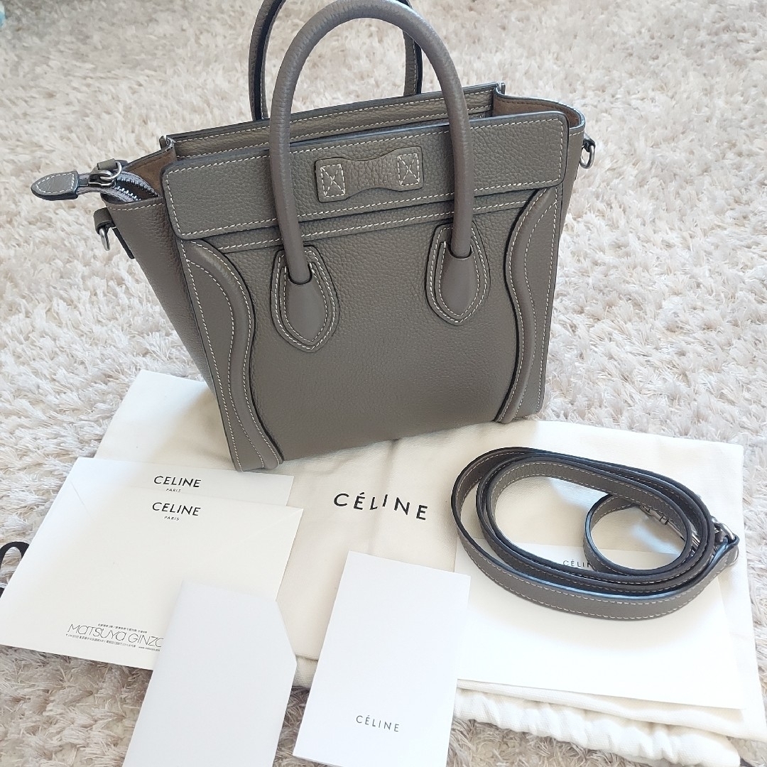 celine(セリーヌ)のCELINE　ラゲージ　【専用】ナノサイズ　スリ　ナノショッパー　2way レディースのバッグ(ハンドバッグ)の商品写真