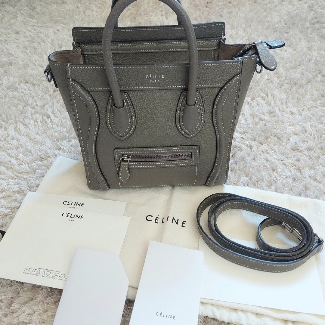 celine(セリーヌ)のCELINE　ラゲージ　【専用】ナノサイズ　スリ　ナノショッパー　2way レディースのバッグ(ハンドバッグ)の商品写真