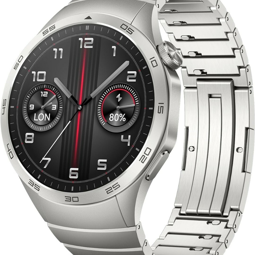 HUAWEI(ファーウェイ)のHUAWEI WATCH GT 4 46mm グレー スマートウォッチ #ゴルフ メンズの時計(腕時計(デジタル))の商品写真