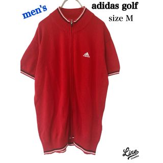 アディダス(adidas)のadidas golf アディダス　ゴルフ　ハーフジップ  ニット　セーター　M(ウエア)