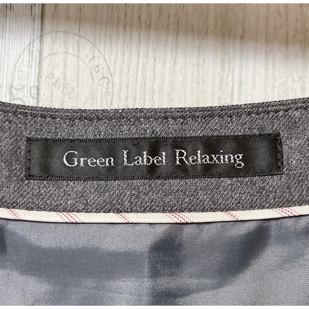 UNITED ARROWS green label relaxing(ユナイテッドアローズグリーンレーベルリラクシング)のグリーンレーベルリラクシング【美品】フレアスカート　薄手ウール　Sサイズ　グレー レディースのスカート(ミニスカート)の商品写真