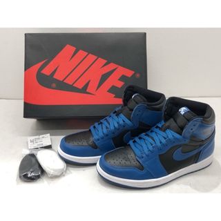 ナイキ(NIKE)のNIKE(ナイキ) AIR JORDAN 1 RETRO HIGH OG エア ジョーダン 1 レトロ ハイ DARK MARINA BLUE ダーク マリーナブルー / 555088-404 26.5cm 【64530-007】(スニーカー)