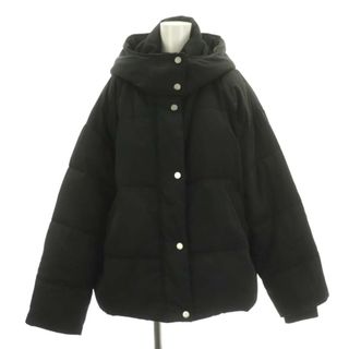 マウジー(moussy)のマウジー LOOSE PUFFER ジャケット 中綿 アウター 裏起毛 F 黒(その他)