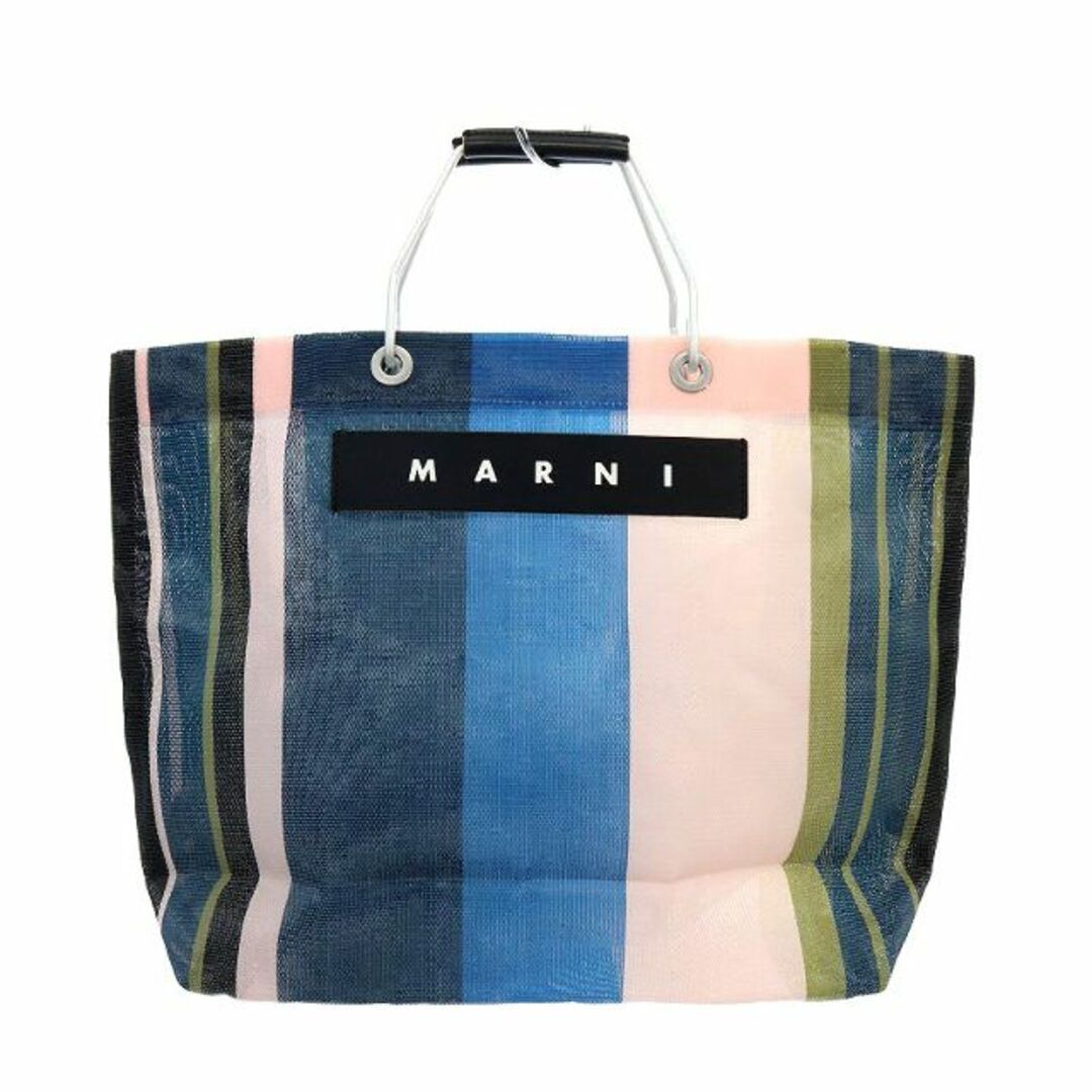 Marni(マルニ)のマルニ MARNI フラワーカフェ ストライプ トートバッグ マルチカラー レディースのバッグ(トートバッグ)の商品写真