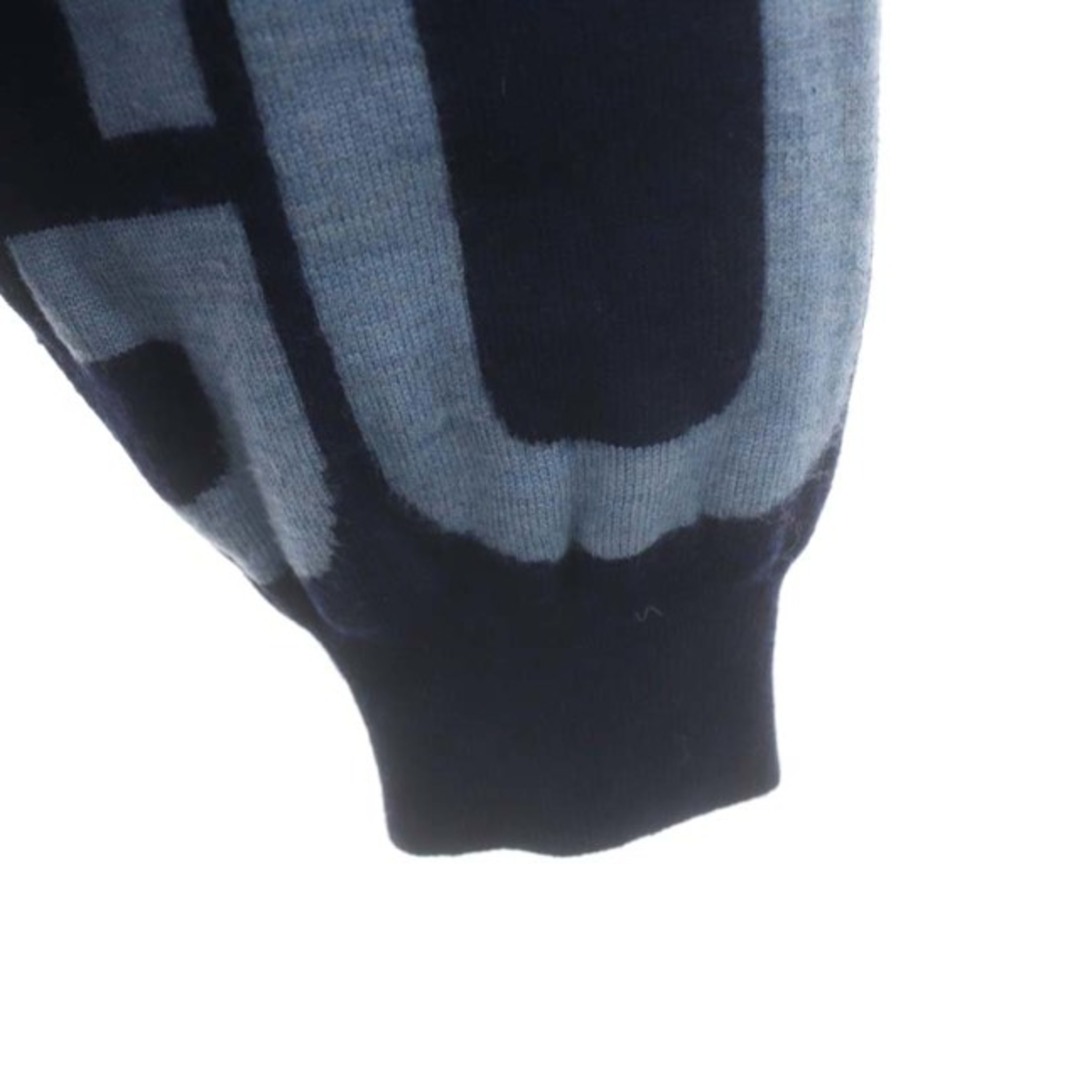 KENZO(ケンゾー)のケンゾー ゴルフ ヴィンテージ 総柄ロゴクルーネックウールニット セーター メンズのトップス(ニット/セーター)の商品写真