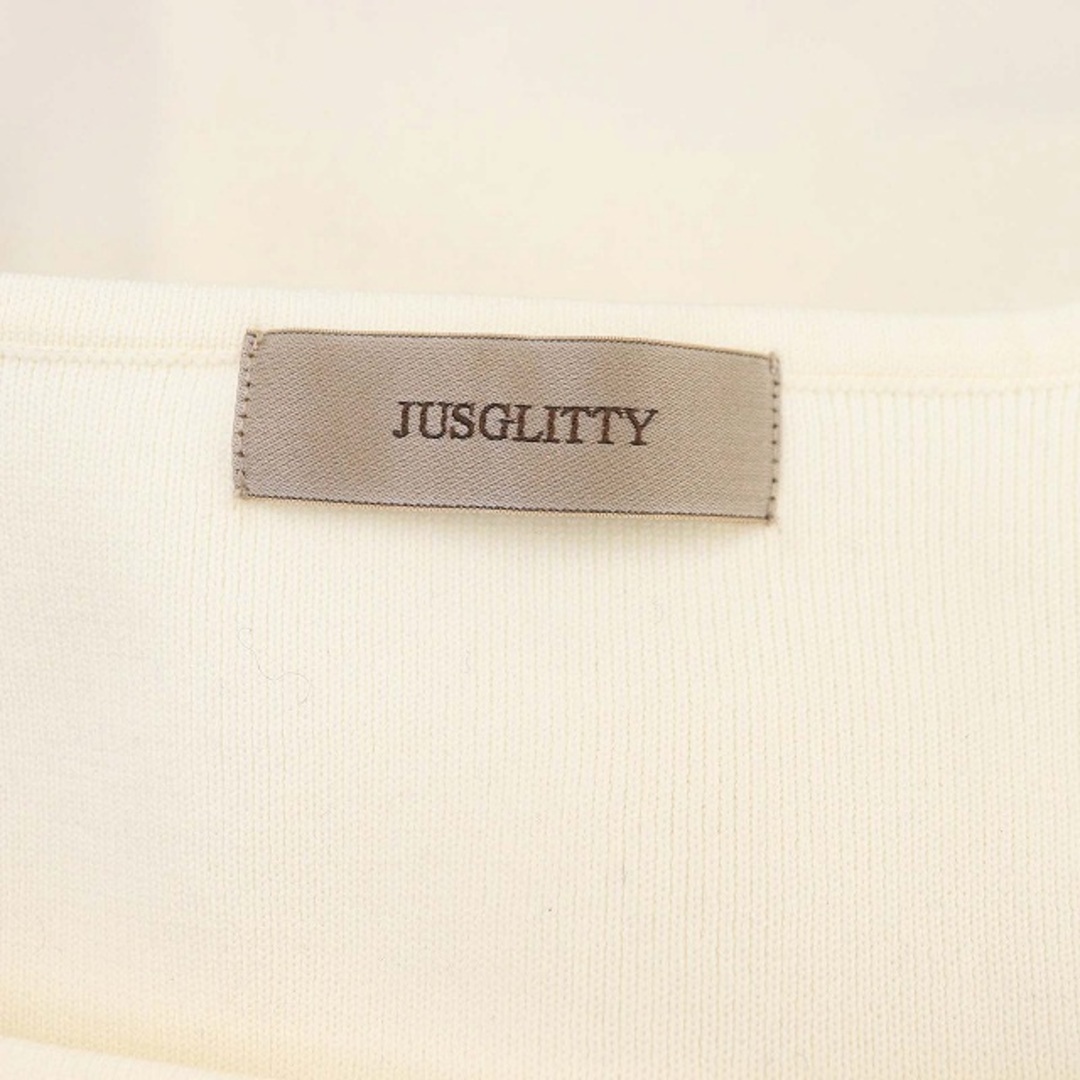 JUSGLITTY(ジャスグリッティー)のジャスグリッティー 23SS アンサンブル 配色ニットジャケット カットソー レディースのトップス(アンサンブル)の商品写真