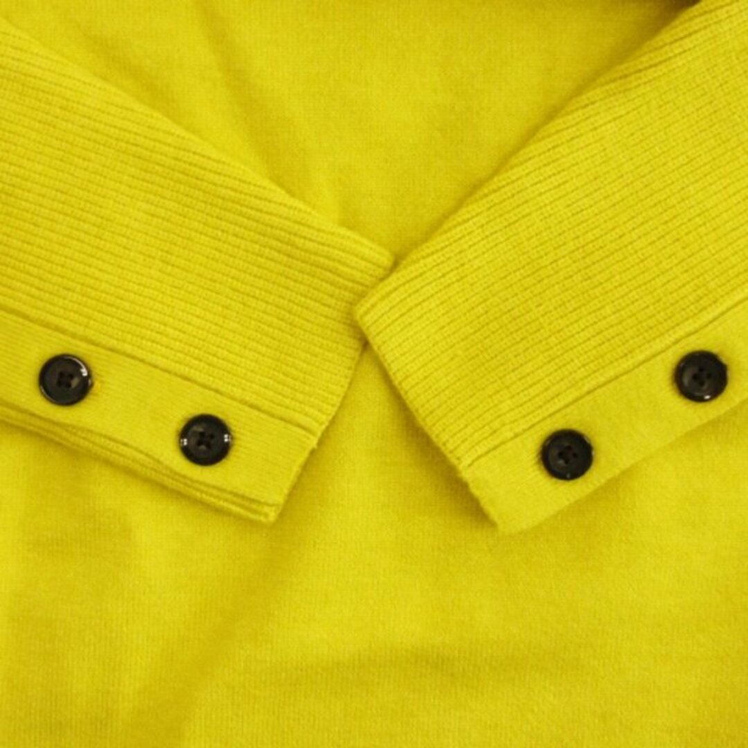 YECCA VECCA(イェッカヴェッカ)のイェッカヴェッカ 袖ボタンデザイン ニット セーター 袖口リブ 切替 F レディースのトップス(ニット/セーター)の商品写真