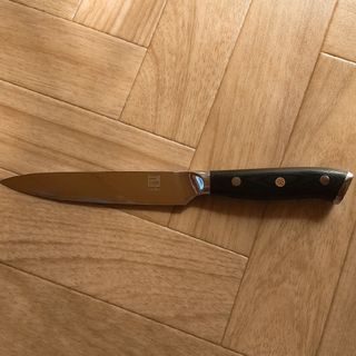 ペティナイフ 包丁 刃渡り12cm  ISSIKI (一式) ダマスカス模様(調理道具/製菓道具)