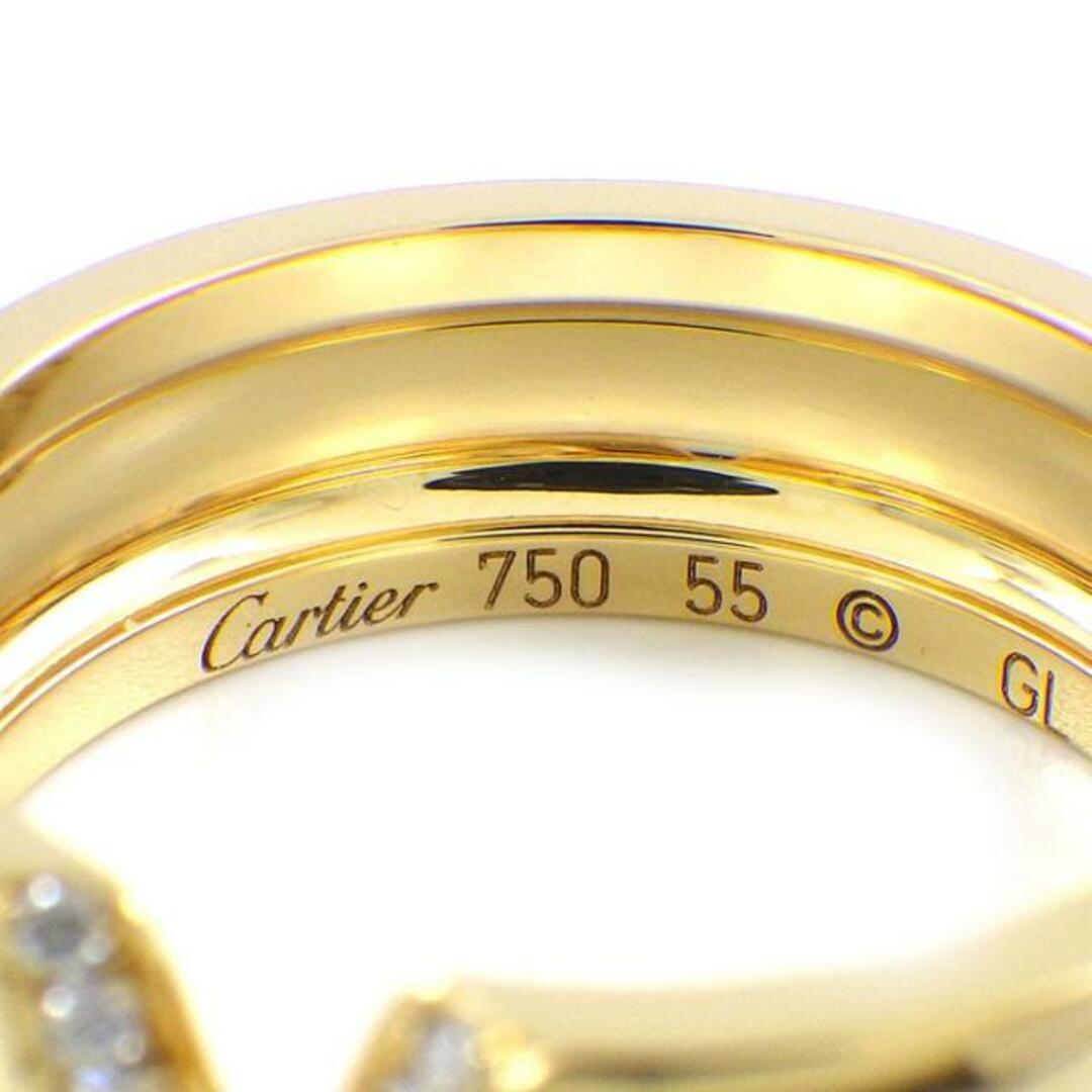 Cartier(カルティエ)のカルティエ Cartier リング アブソリュセ 2C C2 ダイヤモンド K18YG 15号 / #55 【中古】 レディースのアクセサリー(リング(指輪))の商品写真
