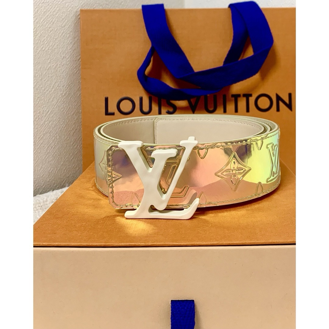 LOUIS VUITTON(ルイヴィトン)の【未使用】LOUIS VUITTON ベルト サンチュール モノグラムプリズム メンズのファッション小物(ベルト)の商品写真