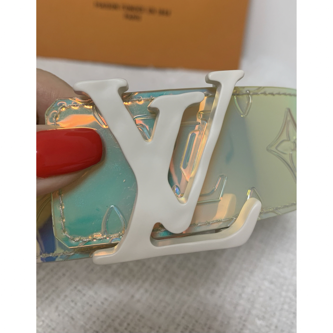 LOUIS VUITTON(ルイヴィトン)の【未使用】LOUIS VUITTON ベルト サンチュール モノグラムプリズム メンズのファッション小物(ベルト)の商品写真