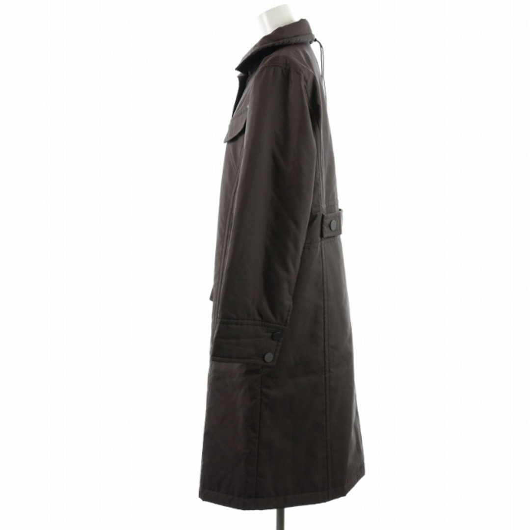 leilian(レリアン)のレリアン 中綿コート ロング スタンドカラー シングル バックベルト 9 M 茶 レディースのジャケット/アウター(その他)の商品写真