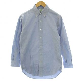 ブルックスブラザース(Brooks Brothers)のBROOKS BROTHERS シャツ 長袖 ボタンダウン 15-31 M 青(シャツ)