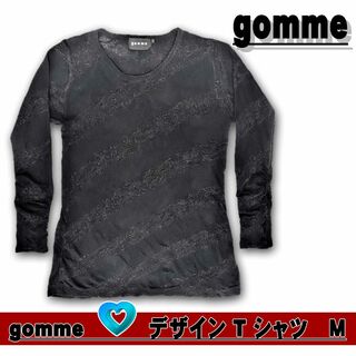 gomme - gomme ゴム チュニック丈 ニット Tシャツ　M