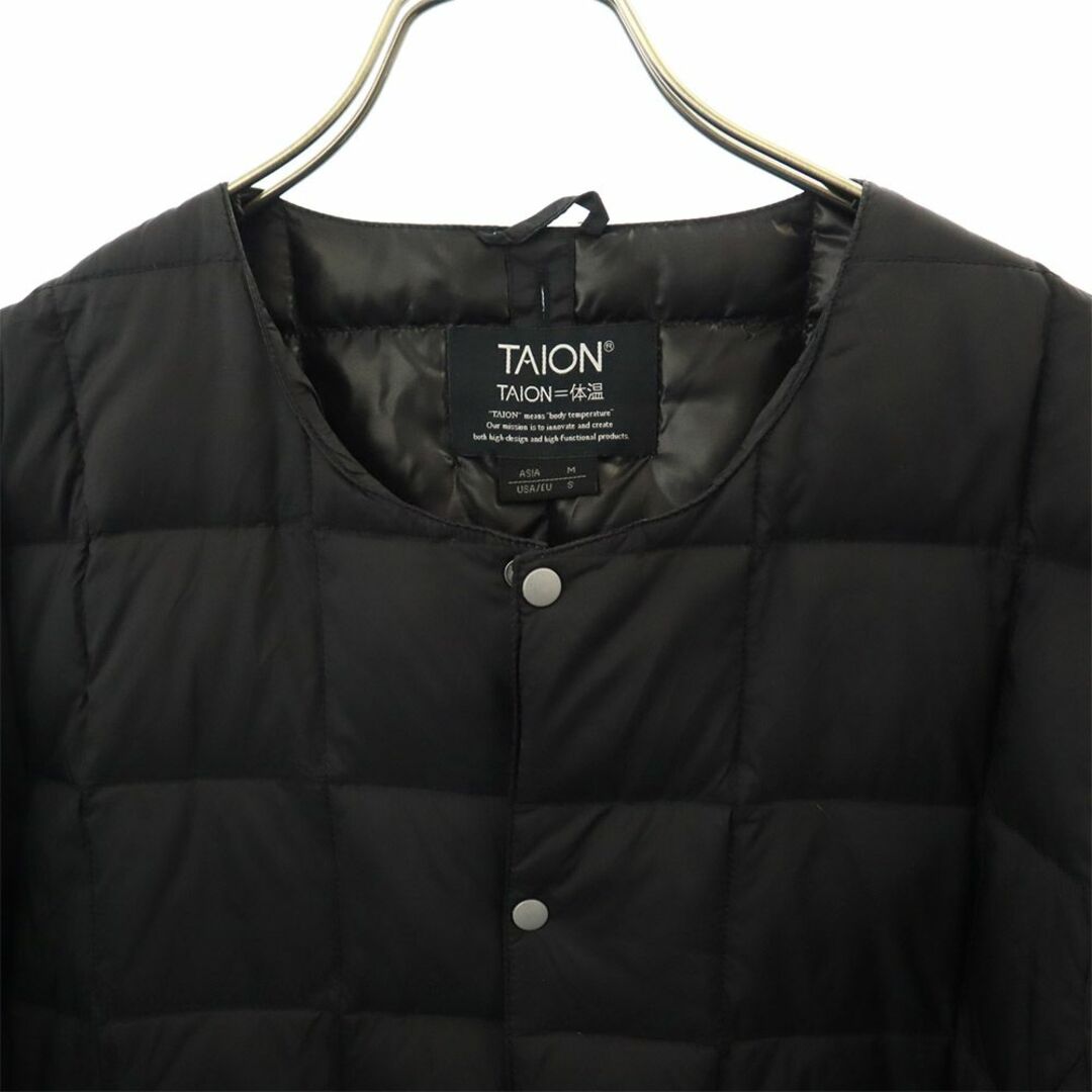 TAION(タイオン)のタイオン ダウンジャケット M ブラック TAION メンズ 古着 【240228】 メンズのジャケット/アウター(ダウンジャケット)の商品写真