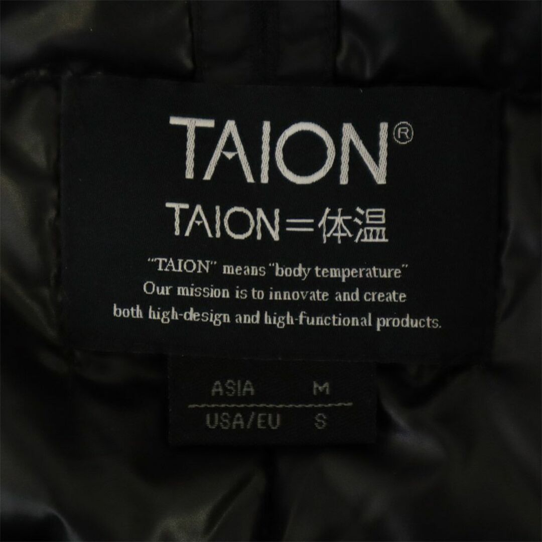 TAION(タイオン)のタイオン ダウンジャケット M ブラック TAION メンズ 古着 【240228】 メンズのジャケット/アウター(ダウンジャケット)の商品写真