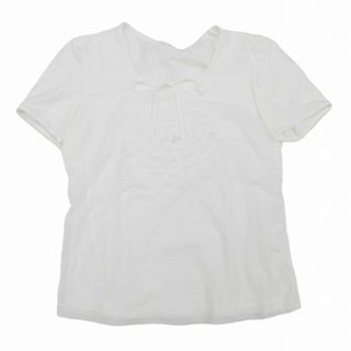 トゥービーシック(TO BE CHIC)のトゥービーシック フラワーモチーフ チュール カットワーク Tシャツ 半袖(Tシャツ(半袖/袖なし))