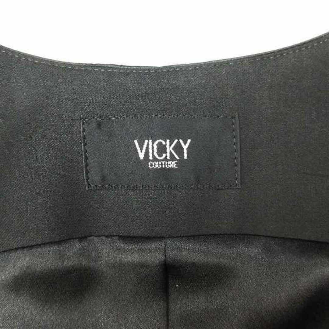 VICKY(ビッキー)の美品 ビッキー VICKY ロング ベスト ジレ カットソー ジャケット 2 レディースのトップス(ベスト/ジレ)の商品写真