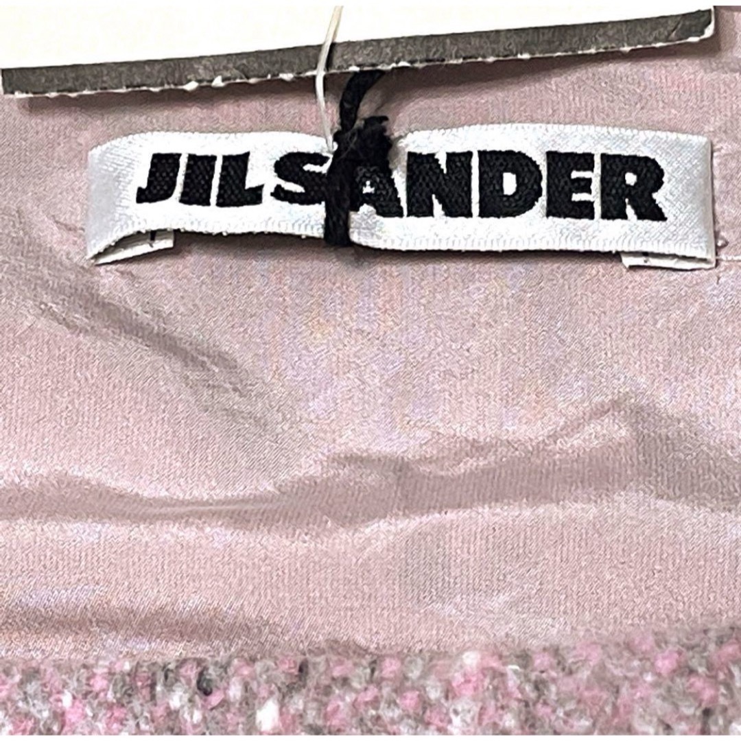 Jil Sander(ジルサンダー)の未使用タグ付き　JIL SANDER ツイードワンピース　カシミヤ混　イタリア製 レディースのワンピース(ひざ丈ワンピース)の商品写真