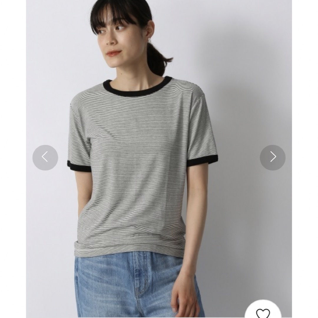 LOWRYS FARM(ローリーズファーム)のボーダーリンガーＴＳＳ レディースのトップス(Tシャツ(半袖/袖なし))の商品写真