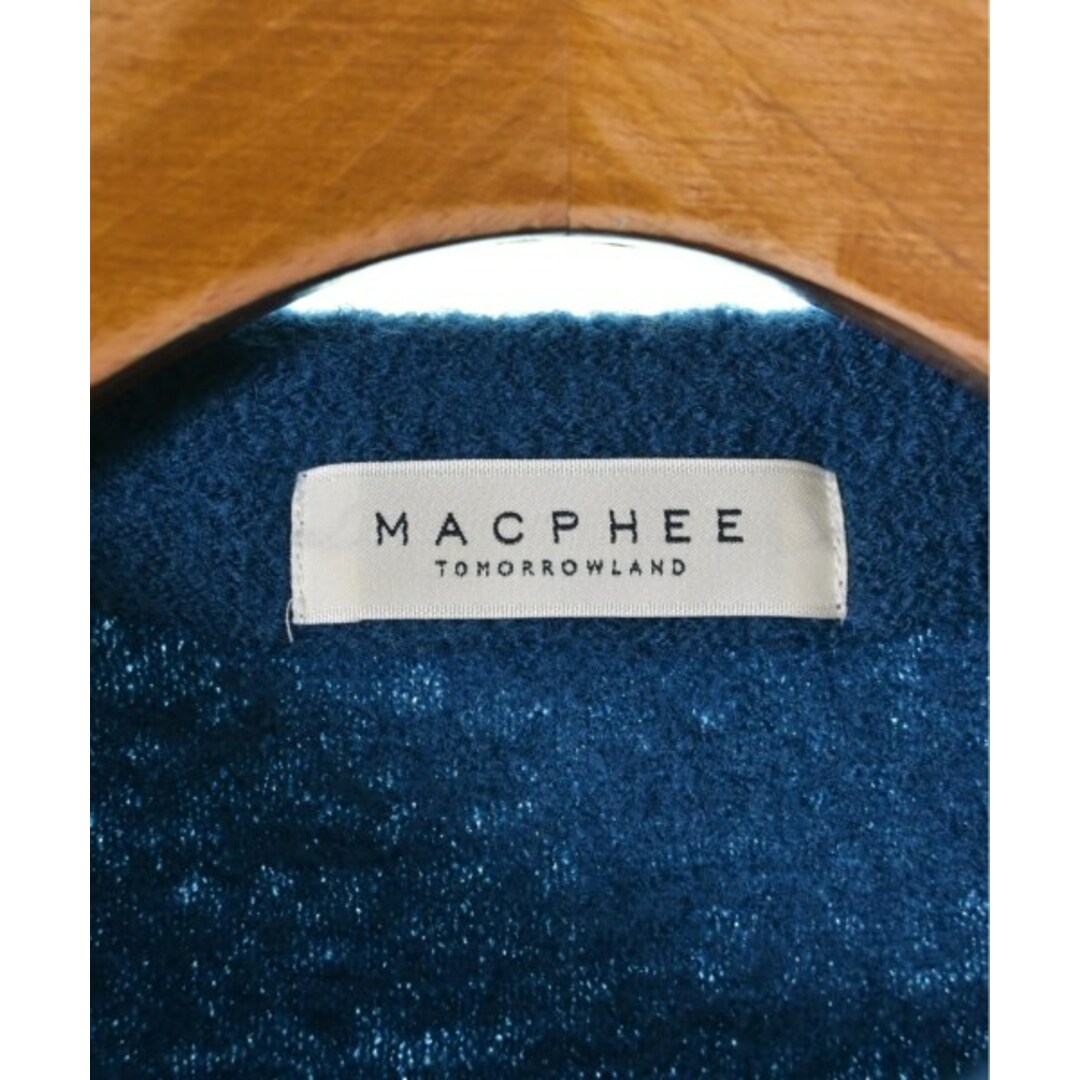 MACPHEE(マカフィー)のMACPHEE マカフィー ニット・セーター 36(M位) 青 【古着】【中古】 レディースのトップス(ニット/セーター)の商品写真